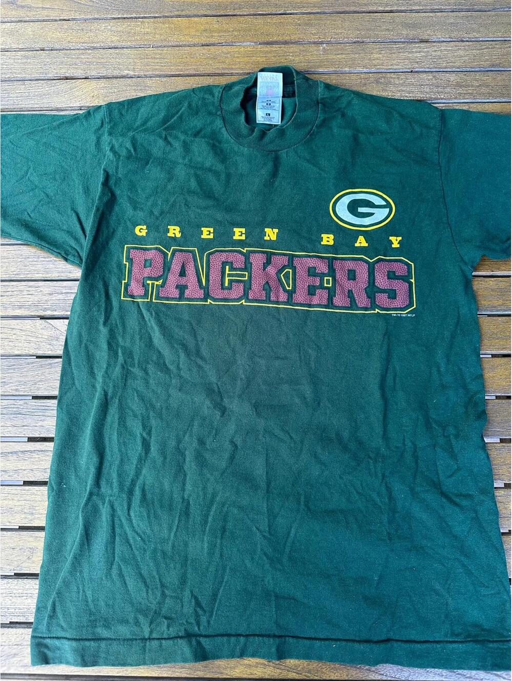 Vintage 1997 Green Bay Packers Single Stitch true NFLP licensed T-Shirt – Size L